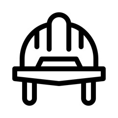 Fototapeta premium Hard Hat line icon