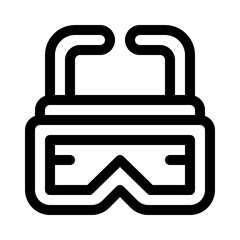 Safety Glasses line icon