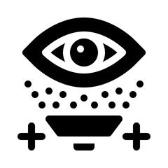 Eyewash Station glyph icon