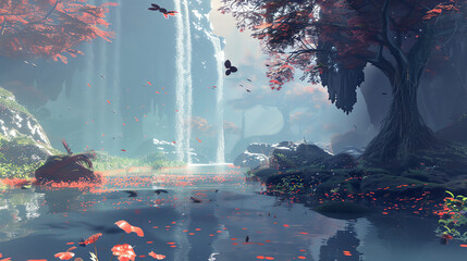 Craft a captivating scene where futuristic technologies intertwine with heartwarming romantic narratives in a digital photorealistic style, from an unexpected birds eye perspective