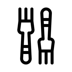 Fork line icon