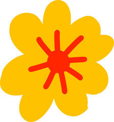 colorful flower graphic design illustration