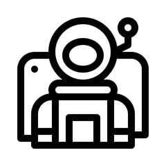 Astronaut line icon