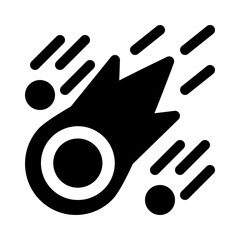 Comet glyph icon