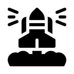 Space Shuttle glyph icon