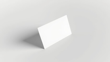 Naklejka premium Realistic Business Card Mockup with Subtle Shadow