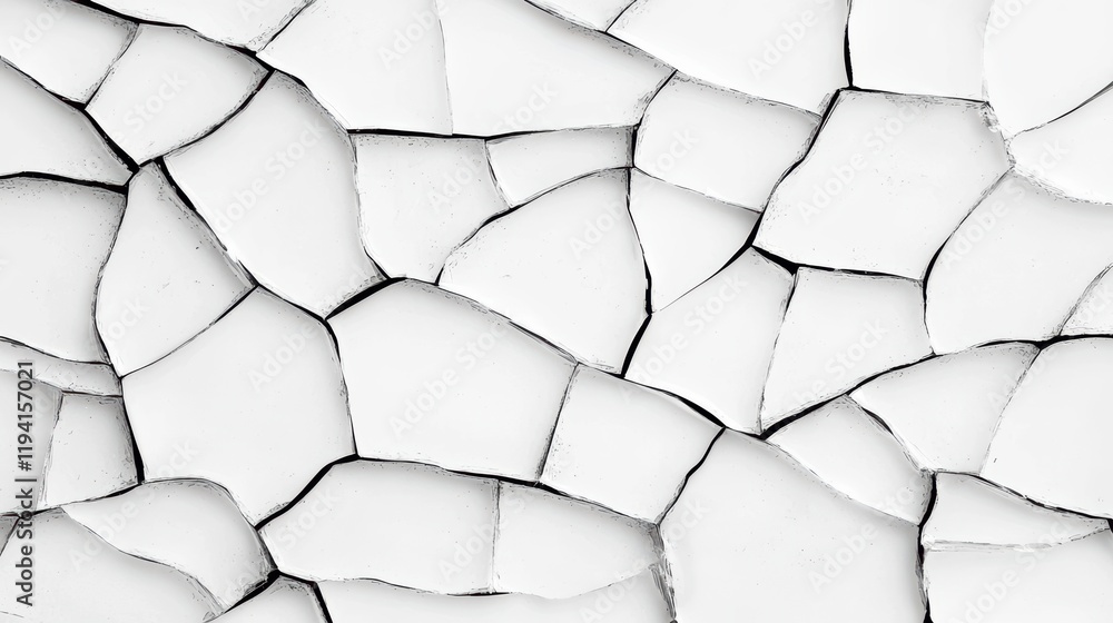 Poster crackled white texture with fine lines and unique patterns