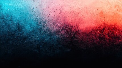 Fototapeta premium Vibrant Colorful Abstract Background with Steam and Water Drops