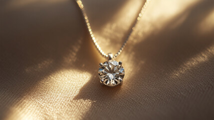 Beautiful diamond necklace background