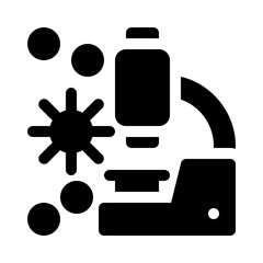 Microscope glyph icon