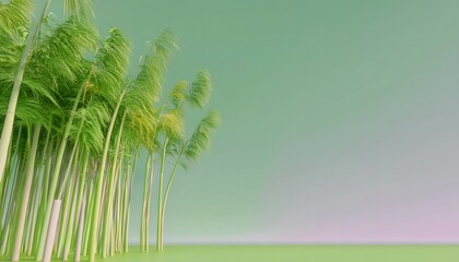 Obraz premium Goal of life, growth and, motivation concept: Towering bamboo forest swaying in the wind, resilience and growth.