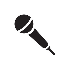 Microphone icon with mic design for audio recording and voice input