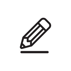 Sketch icon with pencil for drawing and design work