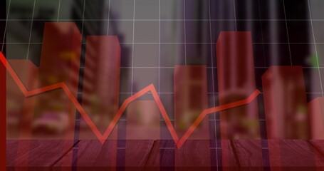 Obraz premium The global economy, finance, business and technology concept is a digitally generated image