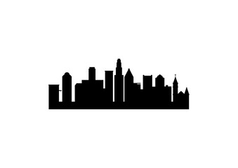 Naklejka premium city skyline