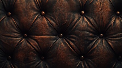 Naklejka premium Elegantly Worn: Dark Rustic Leather Texture for Sophisticated Background Banner