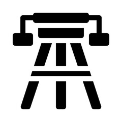 Tripod glyph icon