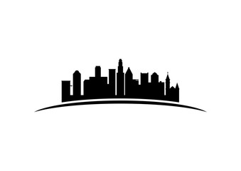 Obraz premium city skyline silhouette