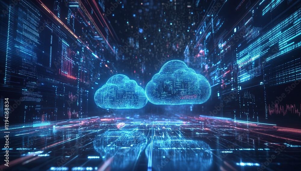 Poster digital clouds: data storage, processing, and transfer in the cloud computing era