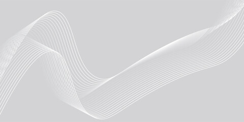 Wavy business curve lines on transparent background. Abstract ocean wave line background. Wave swirl, frequency sound wave, twisted curve lines with blend effect.
