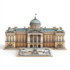 Fototapeta premium Magnificent Royal Palace: A Glimpse into History and Grandeur