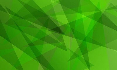 abstract green light fractal geometric triangle polygon shape background