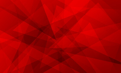 Obraz premium abstract red fractal geometric triangle polygon shape background