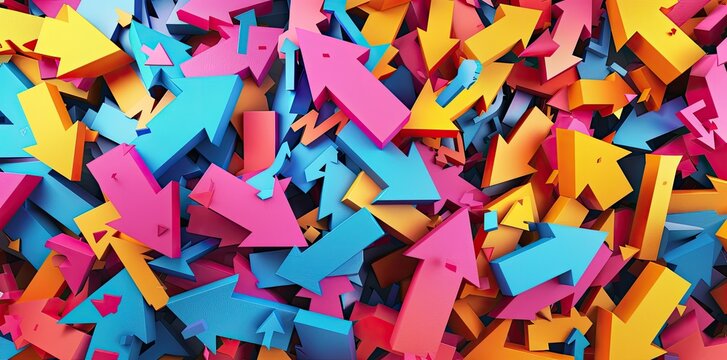 colorful arrows pointing in different directions