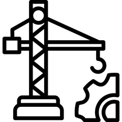 Construction line icon
