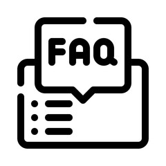 FAQ line icon