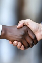 Diverse Hands Clasped in Unity Showing Trust and Cooperation