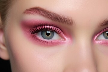 Obraz premium Eyeshadow cosmetics adult skin.