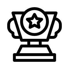 Trophy line icon