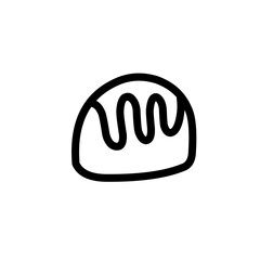 chocolate outline icon