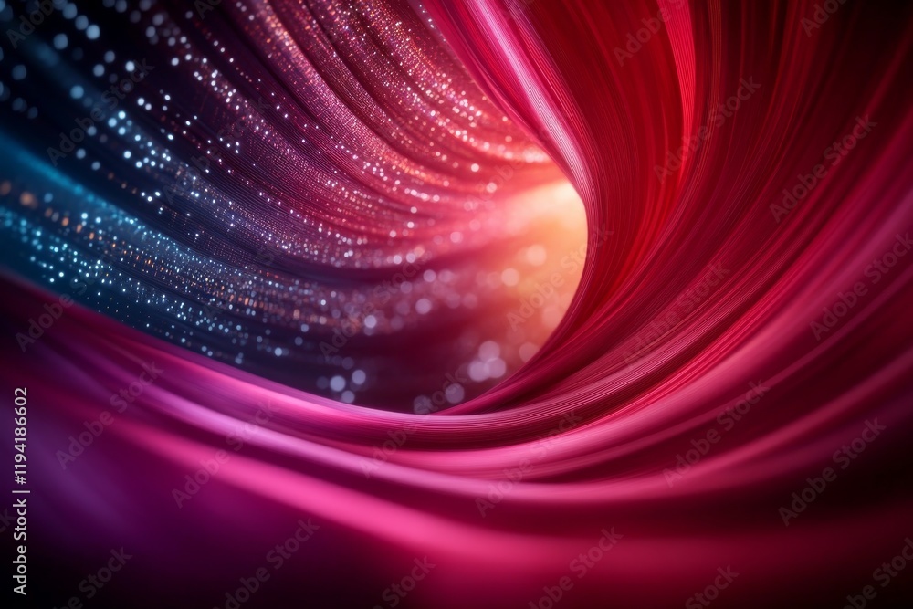 Aufkleber A single bar graph emerges from a swirling ocean of vibrant data points and binary codes, illuminated by dynamic light trails that highlight the movement of information