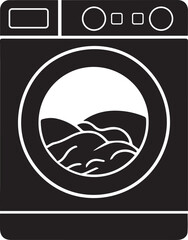 Washing Machine silhouette vector