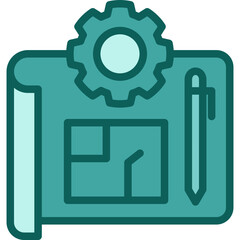 Blueprint solid icon