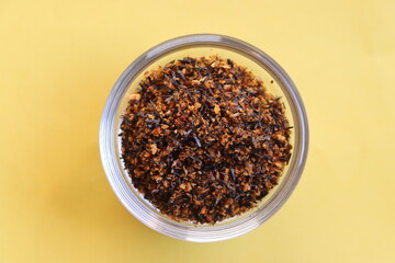 Karala chutney or karale chutney, dry chutney powder made from roasted niger seeds and a blend of spices,  popular condiment in Indian cuisine, particularly in Maharashtra and Karnataka, Indian food