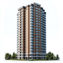 Modern Highrise Apartment Building: Architectural Design and City Living