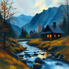 landscape in the mountains