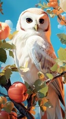 Owl animal bird beak.