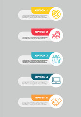 Infographic template business concept with workflow
