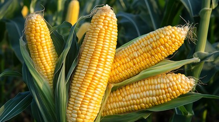 Harvesting golden corn farm field agricultural photography nature close-up