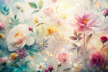 Fototapeta premium Double Exposure White Paper Texture: Abstract Art Background