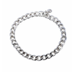 Elegant and Shiny Silver Chain Bracelet with Smooth Links, Ideal for Fashion Accessories and Jewelry Collection, Versatile for Casual and Formal Styles