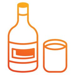 vodka icon element for design
