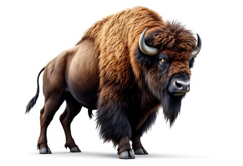 Powerful American Bison Image Stock Photo