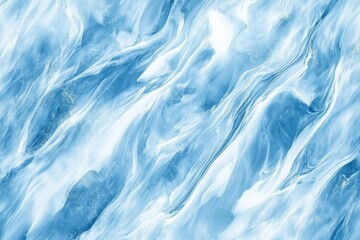 Obraz premium Blue and White Marble Close Up