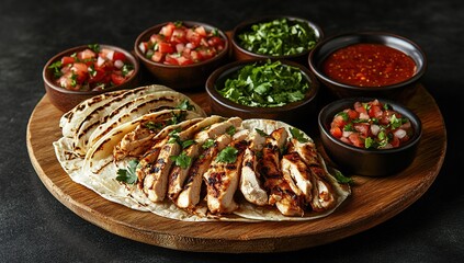 Grilled Chicken Tacos with Salsa and Cilantro: A Delicious Mexican Meal Recipe