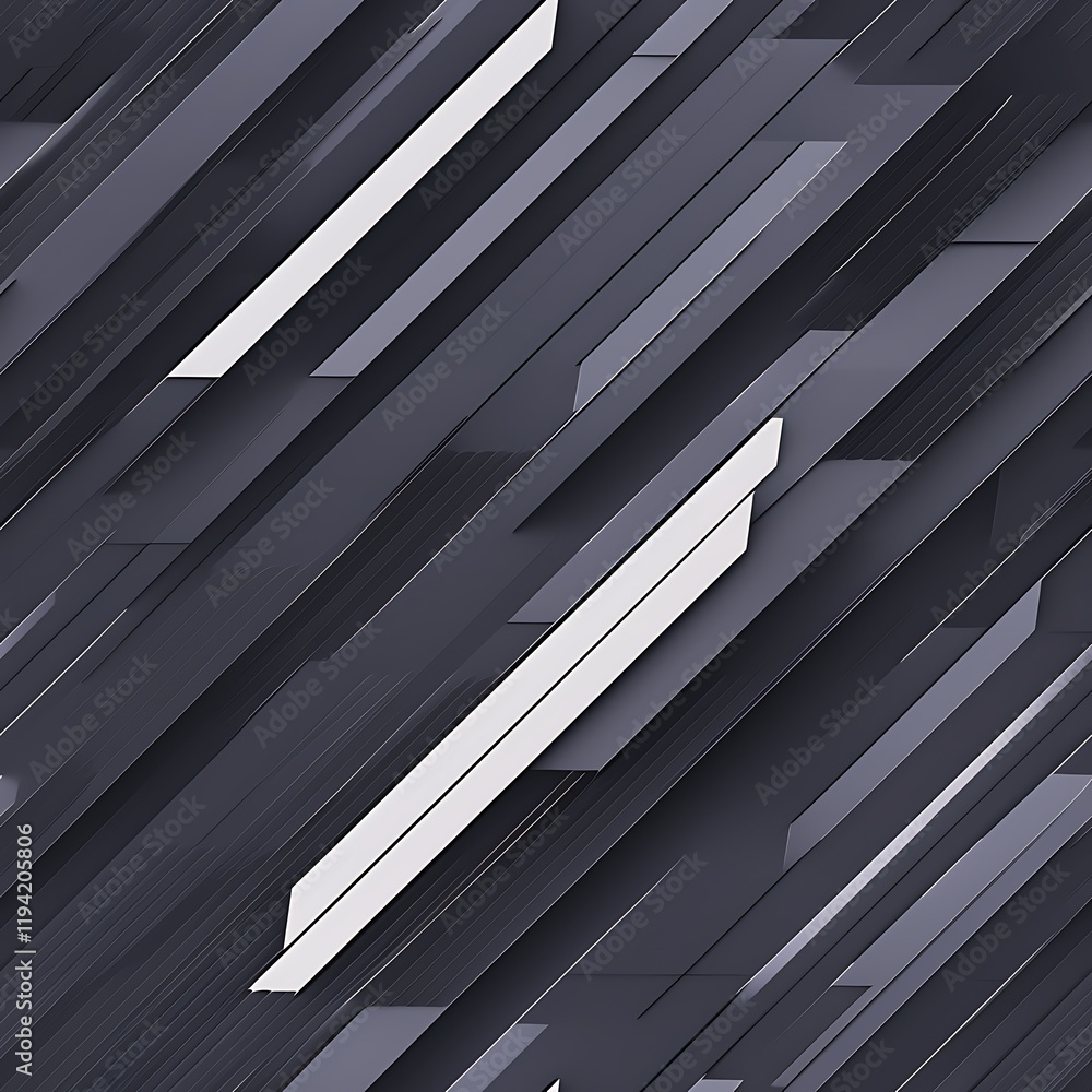 Poster diagonal lines in varying thicknesses, blending dark and light shades of grey to create a dynamic, c